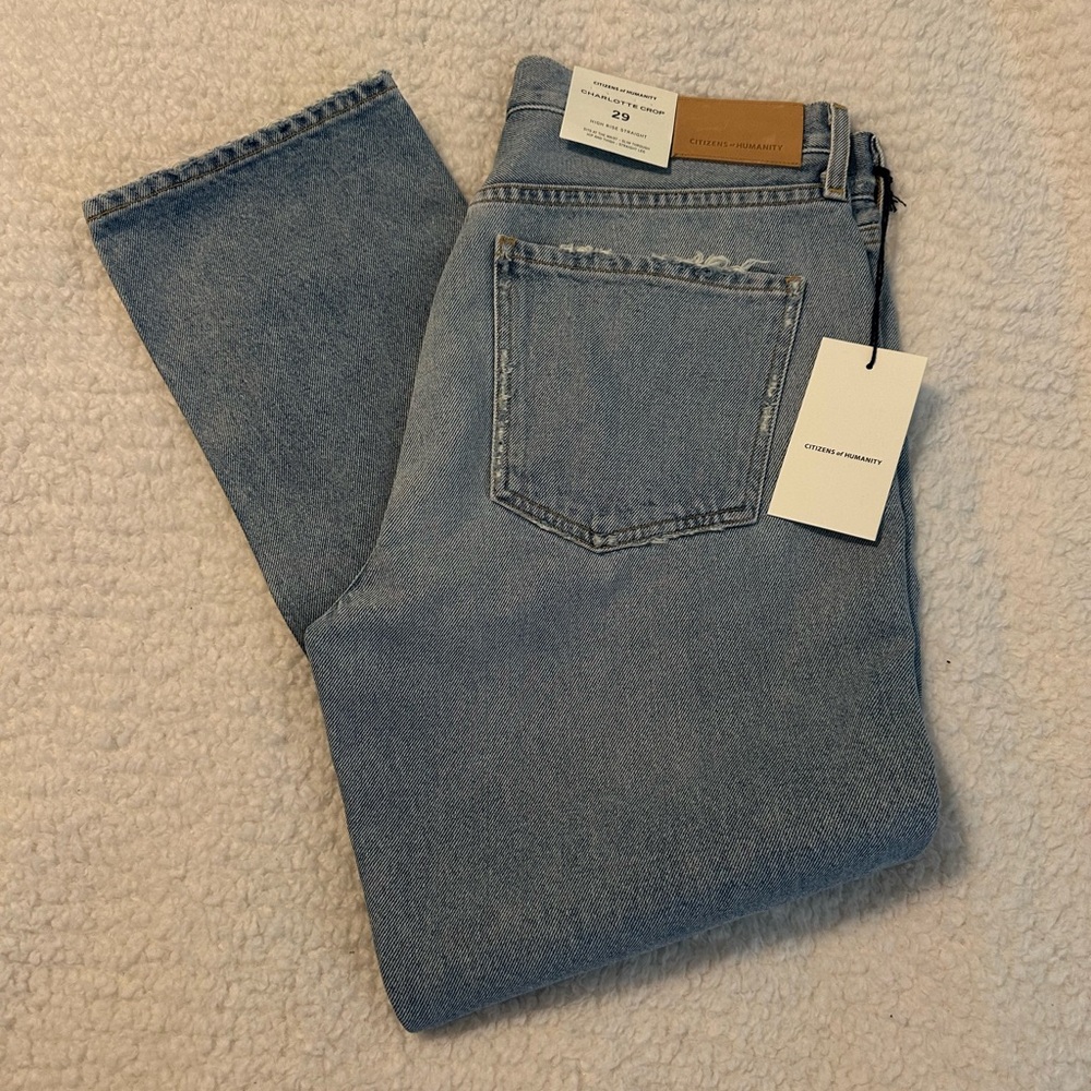 *NEW* Citizens Of Humanity: High Rise Charlotte Crop Jeans 29